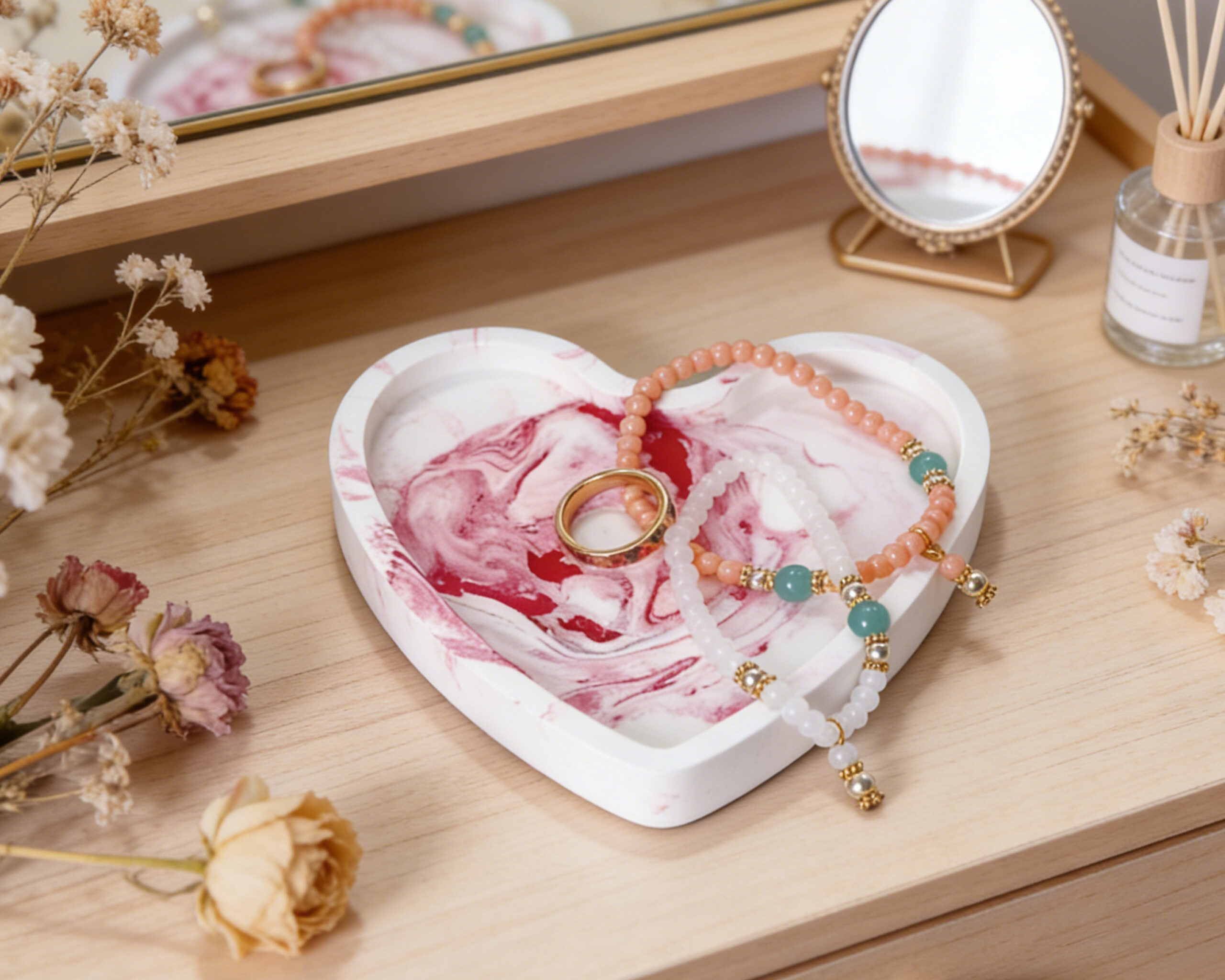 Trinket Tray-Heart-3 Make Your Own Trinket Tray-Heart - 图片 3