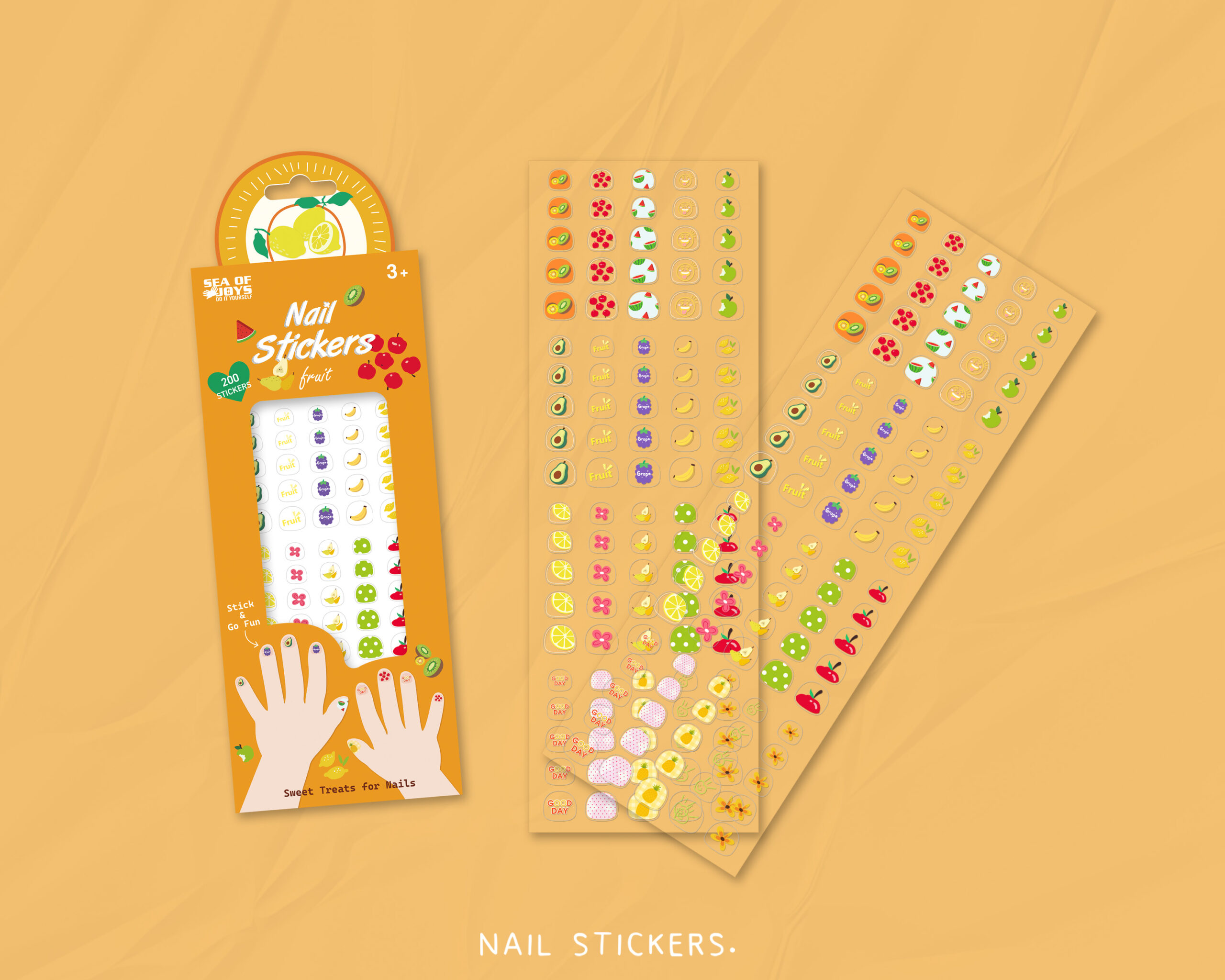nail stickers-fruit-2 Kids Nail Stickers-Fruits - 图片 2