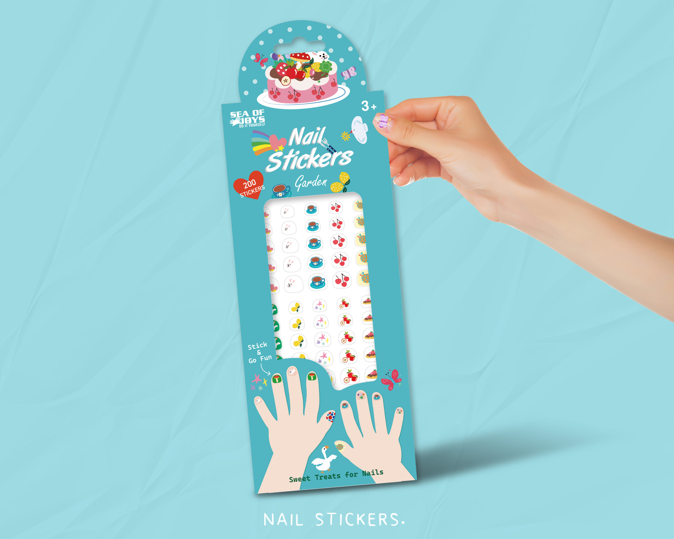 nail stickers-garden-1 Kids Nail Stickers-Garden