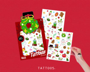 Kids Temporary Tattoos-Merry Christmas