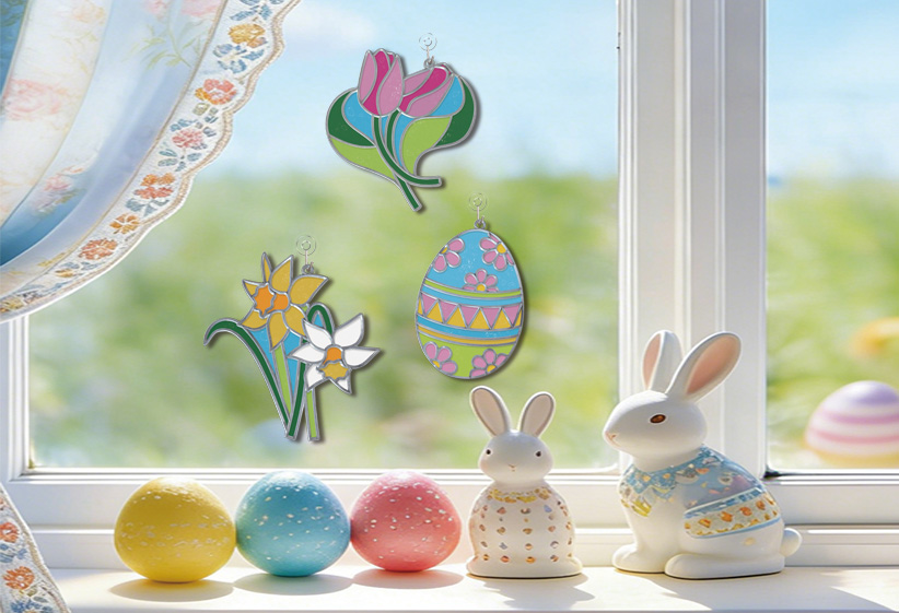 Easter Day-Scene DIY Suncatcher-Easter Egg - 图片 3