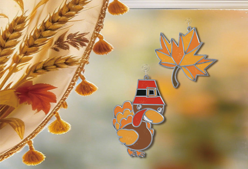 Harvest Festival-Leaf-scene DIY Suncatcher-Harvest Maple Leaf - 图片 4