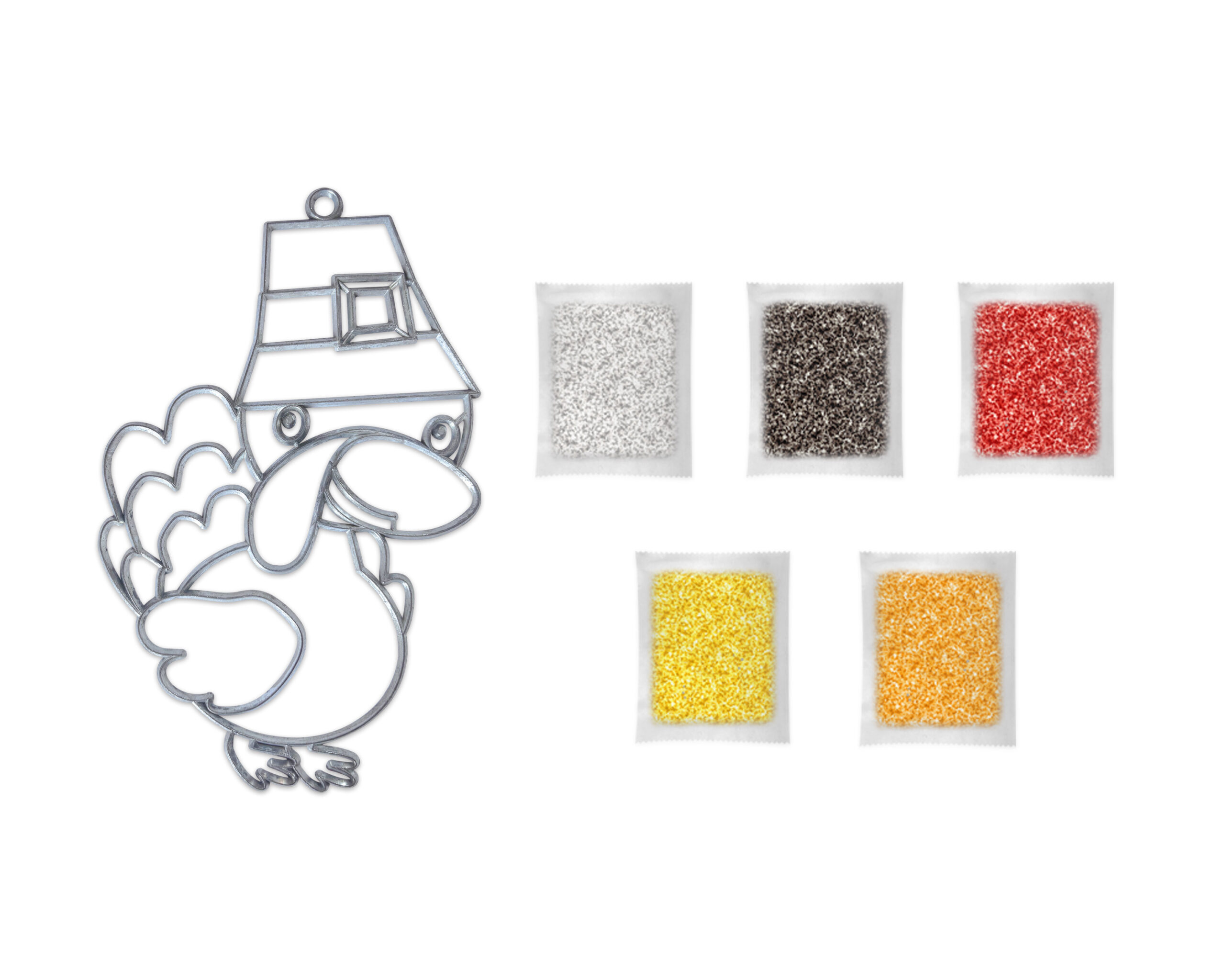 Harvest-Turkey-components DIY Suncatcher-Harvest Turkey - 图片 2