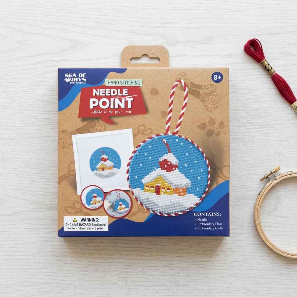 make your own needlepoint kit winter cabin make your own needlepoint kit winter cabin