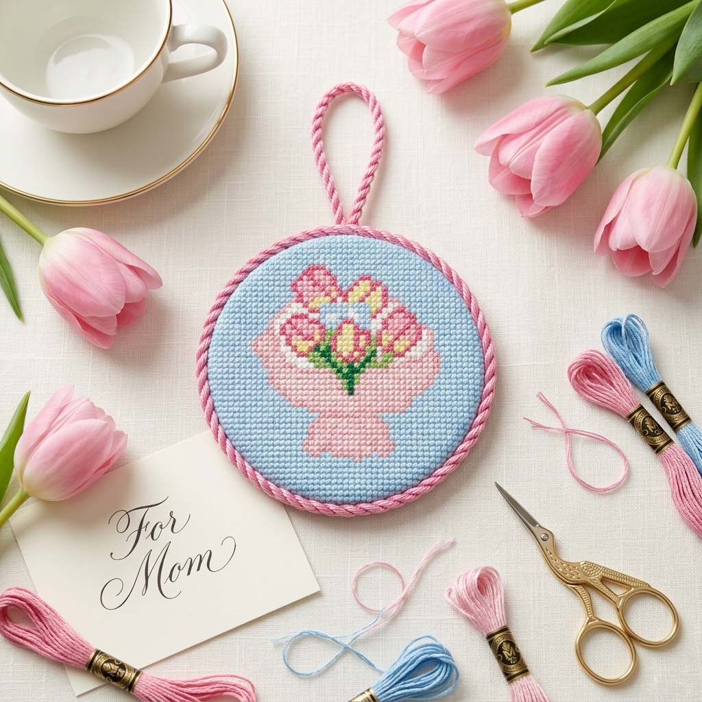 Home needlepoint kit tulip 3