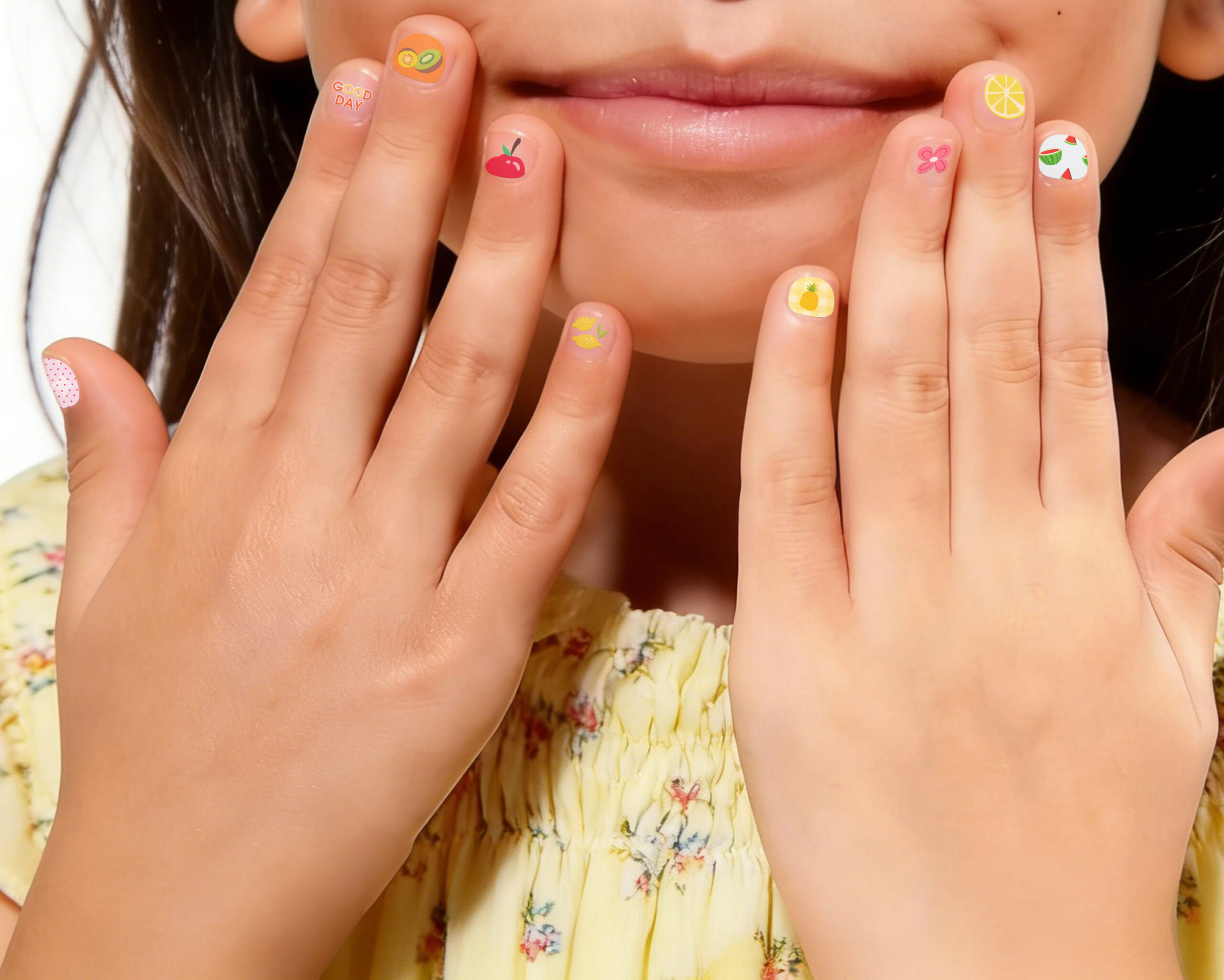 Home nail stickers fruit 3